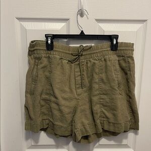 Athleta Olive Retreat Linen Shorts for Women